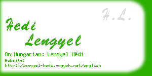 hedi lengyel business card