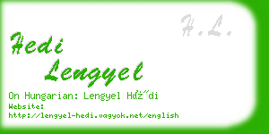 hedi lengyel business card